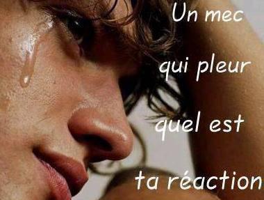 Un mec ki pleure...